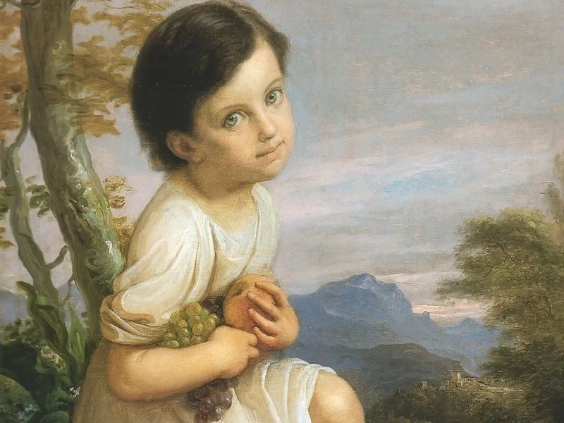 1812-Giacomo Trecourt-Ritratto di Lena Presti bambina - Accademia Carrara, Bergamo